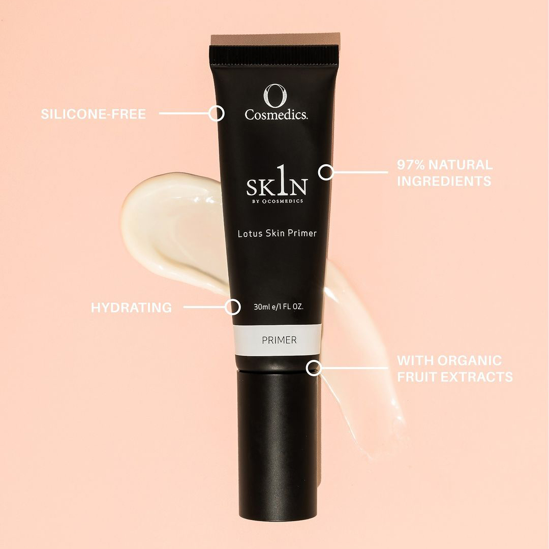 1SKIN Lotus Skin Primer with features on arrows