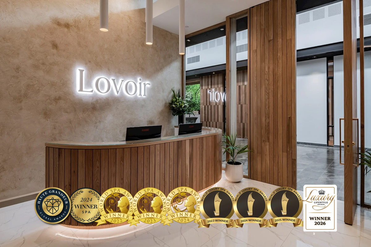 Lovoir Skin Clinic in Christchurch, interior showing reception desk