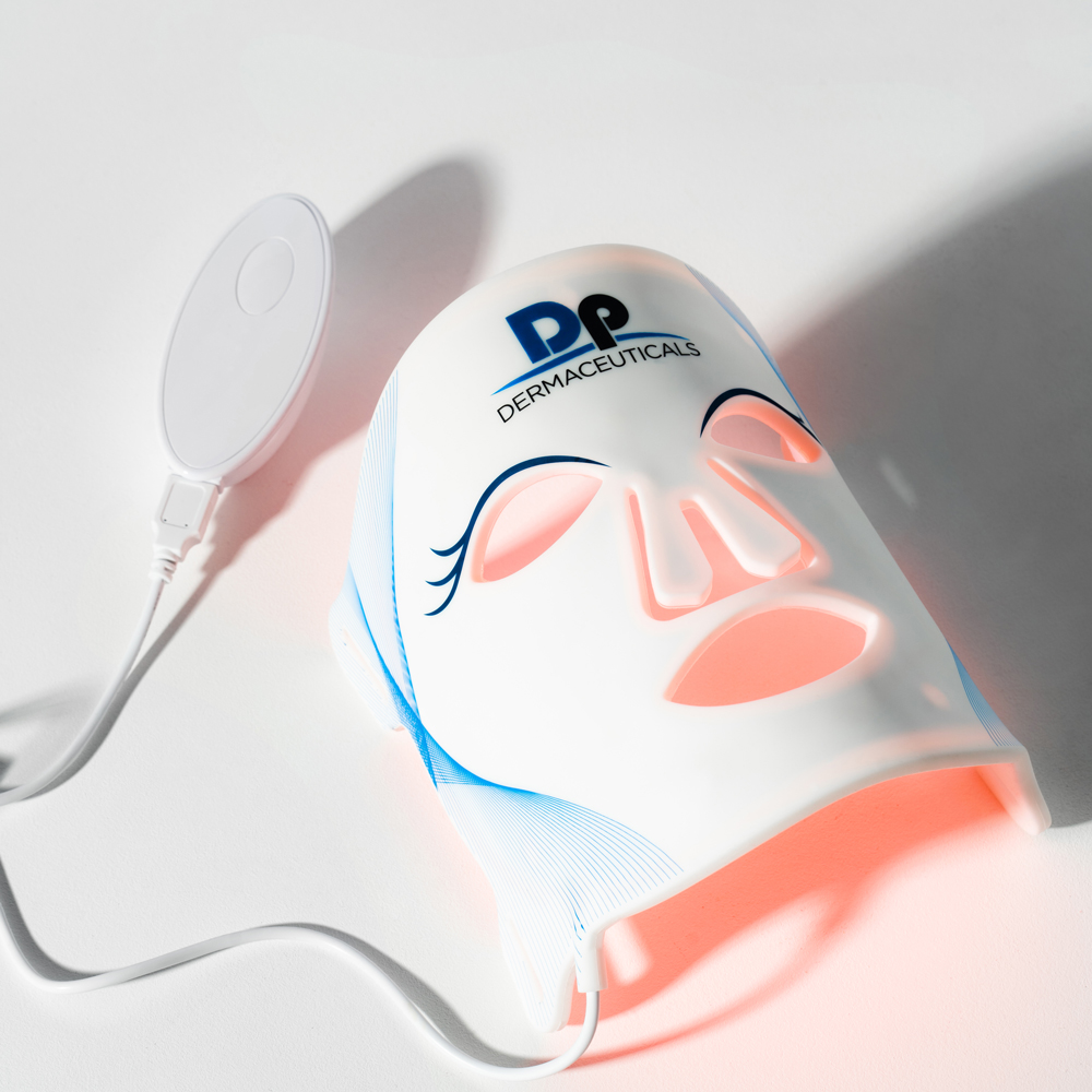 Dp Dermaceuticals L.E.D. Face Mask lit up