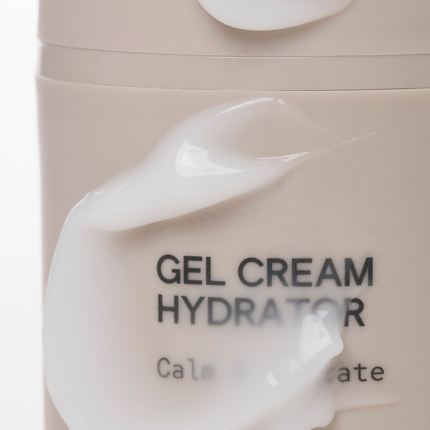 INSKIN.CO Gel Cream Hydrator close up of bottle with cream on it
