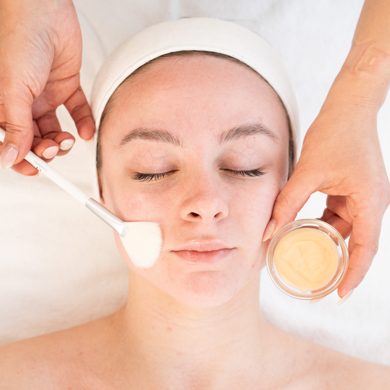 Women receiving Bio-White Peptide Peel treatment