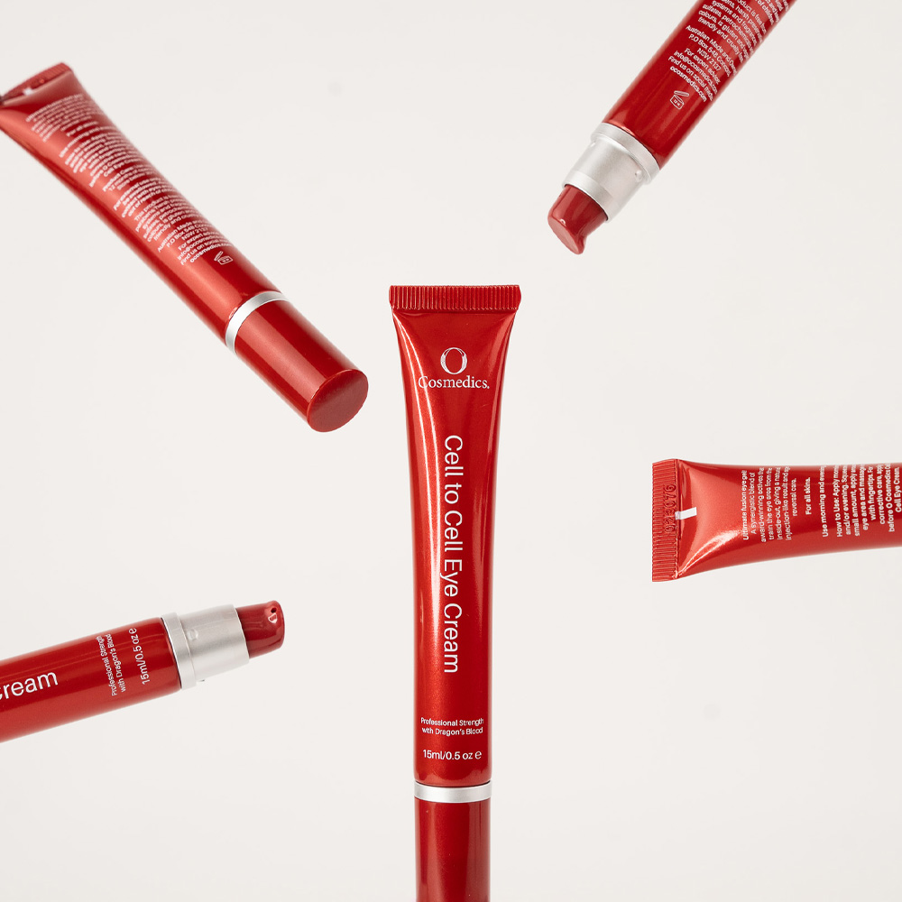 O COSMEDICS Cell to Cell Eye Cream products floating