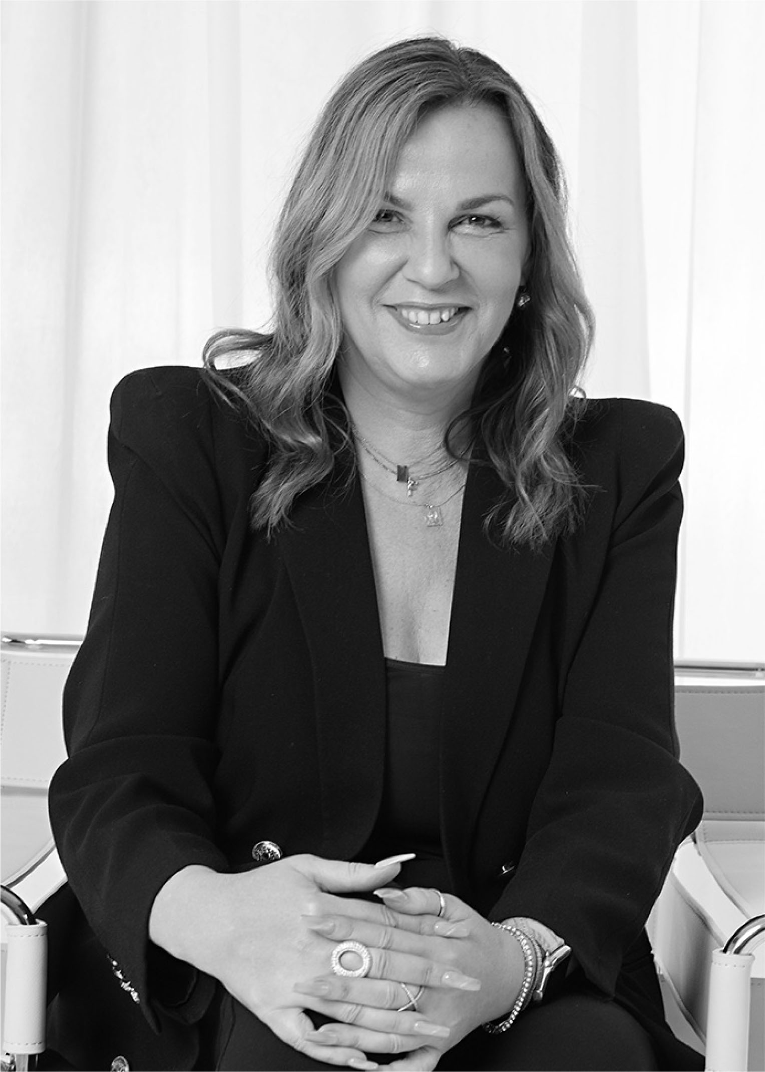 black and white portrait of marie enna cocciolone