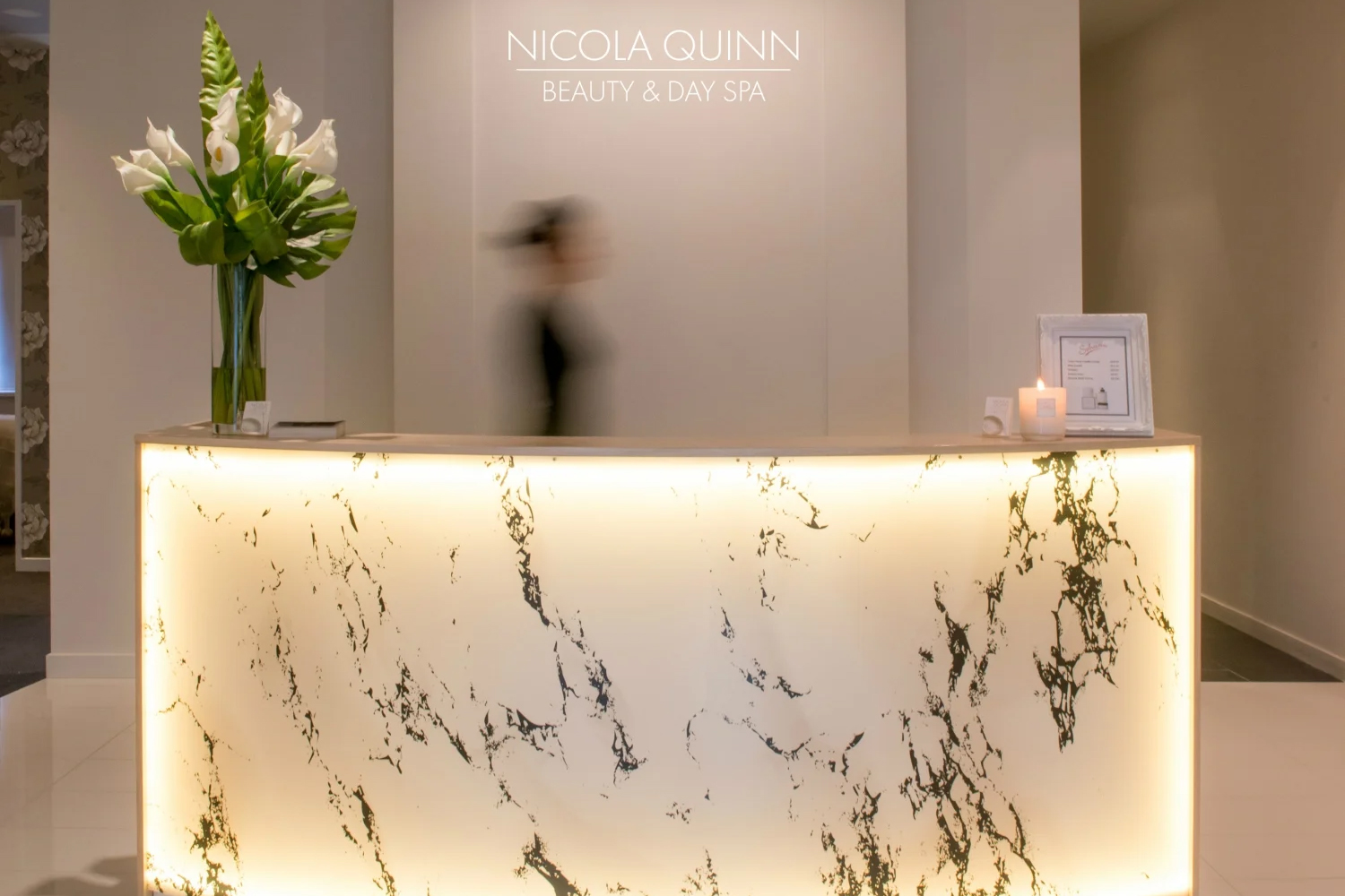 Interior of Nicola Quinn Beauty & Day Spa
