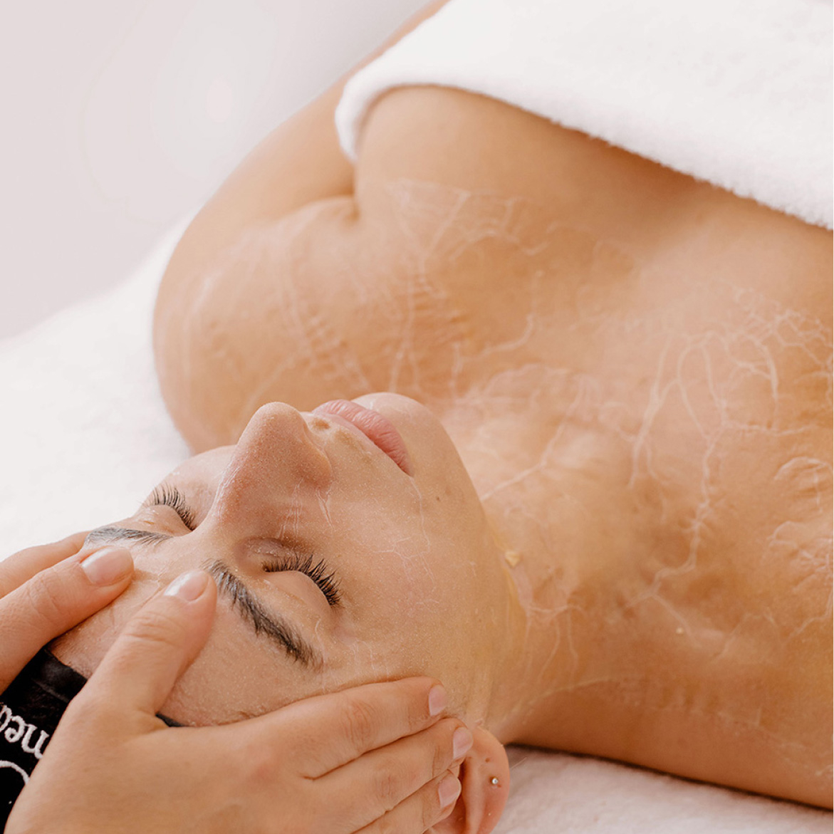 o cosmedics pro dermal active treatment on woman