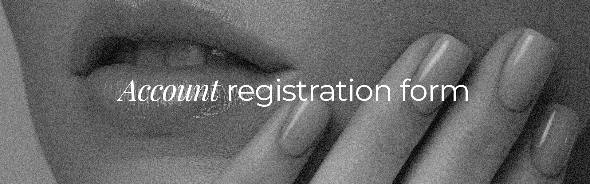 Account Registration Form